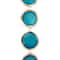 Teal &#x26; Gold Faceted Glass Coin Bead Mix by Bead Landing&#x2122;